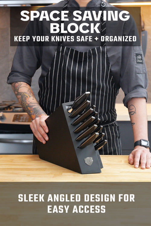 12-Piece Knife Block Set | Shadow Black Series | NSF Certified | Dalstrong ©
