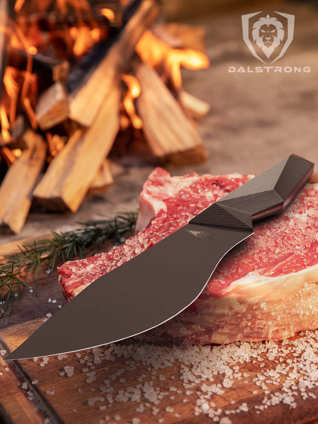 Chef's-Cleaver Hybrid "Barong" Knife 7" | Shadow Black Series | NSF Certified | Dalstrong ©