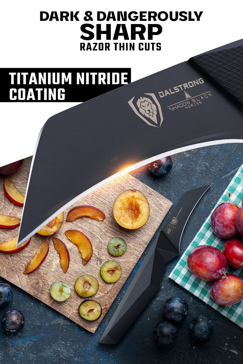 Bird's Beak Paring Knife 2.75" | Shadow Black Series | NSF Certified | Dalstrong ©