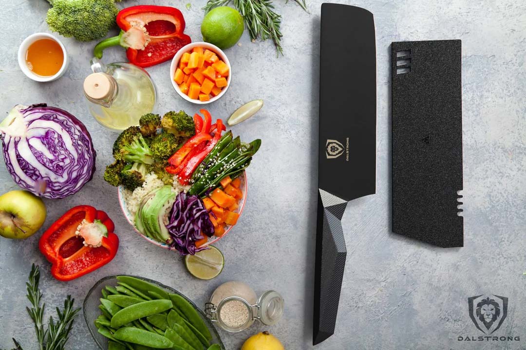 Nakiri Vegetable Knife 7" | Shadow Black Series | NSF Certified | Dalstrong ©