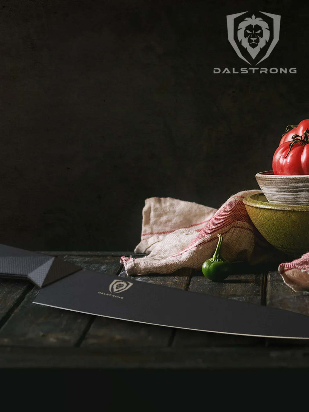 Shadow Black Bundle | 8" Chef's Knife + 3.75" Paring Knife + 9" Honing Steel