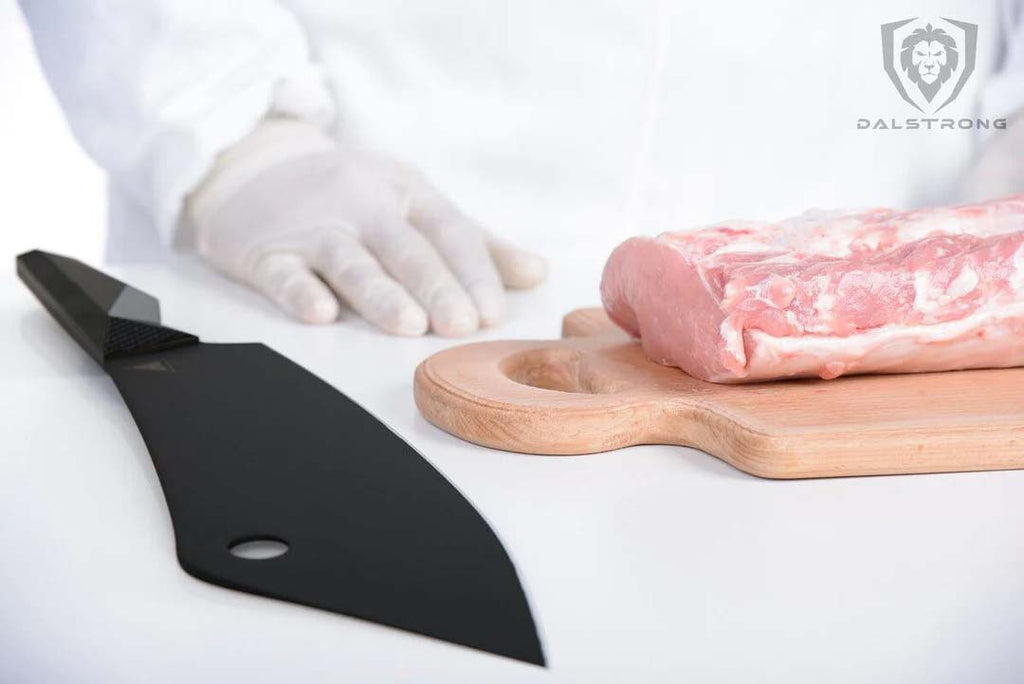 Chef's Knife-Cleaver Hybrid 8" | Crixus | Shadow Black Series | NSF Certified | Dalstrong ©