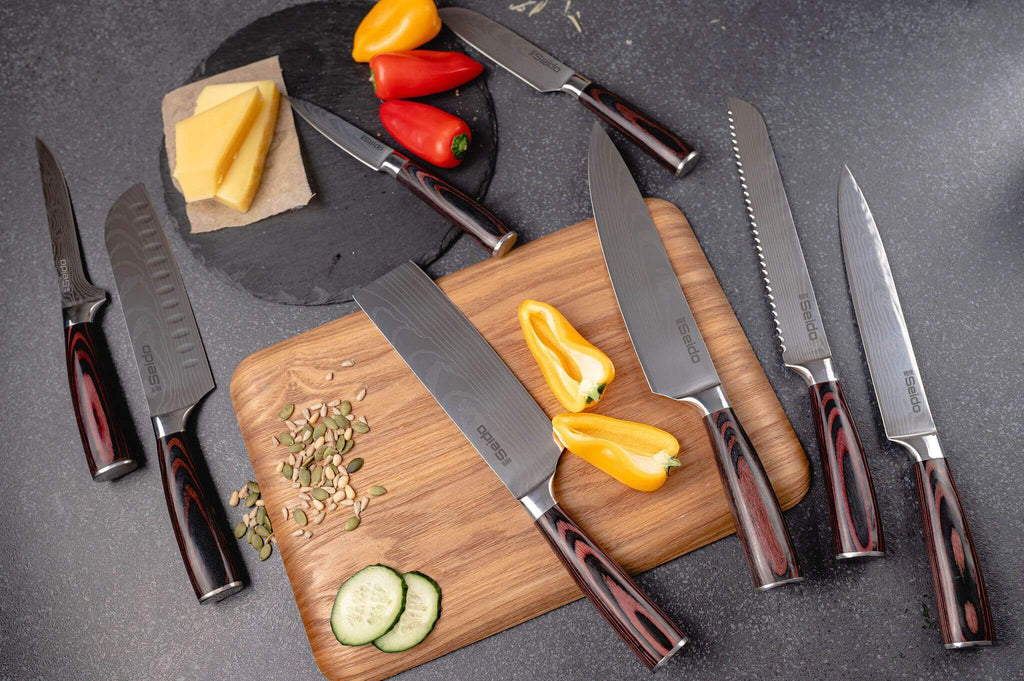 9-Piece Master Chef Knife Set With Block