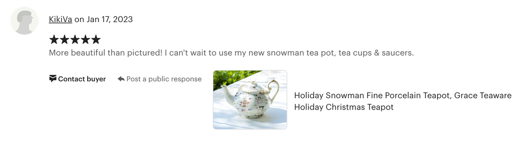 Holiday Snowmen Fine Porcelain Teapot