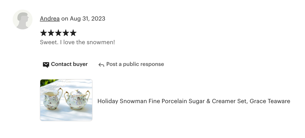 Holiday Snowmen Fine Porcelain Sugar & Creamer Set