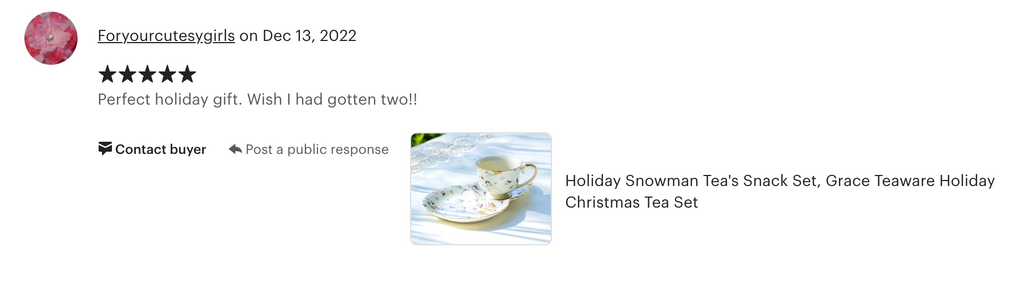 Holiday Snowmen Tea Snack Set