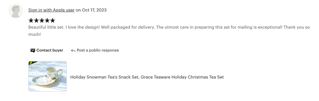 Holiday Snowmen Tea Snack Set