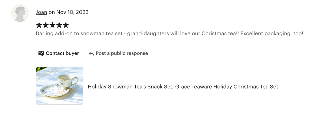 Holiday Snowmen Tea Snack Set