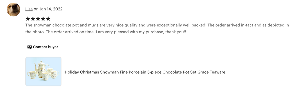 Holiday Snowmen Chocolate Pot with Mugs Set