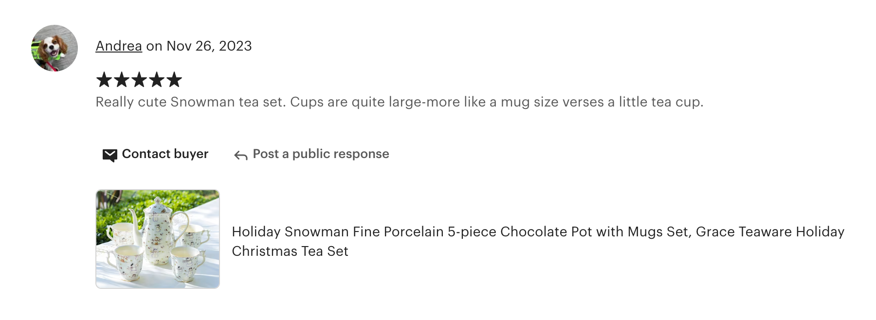 Holiday Snowmen Chocolate Pot with Mugs Set