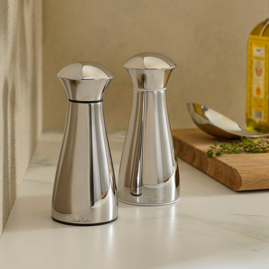 Signature Bright Stainless Steel Medium Mills and Tray Set