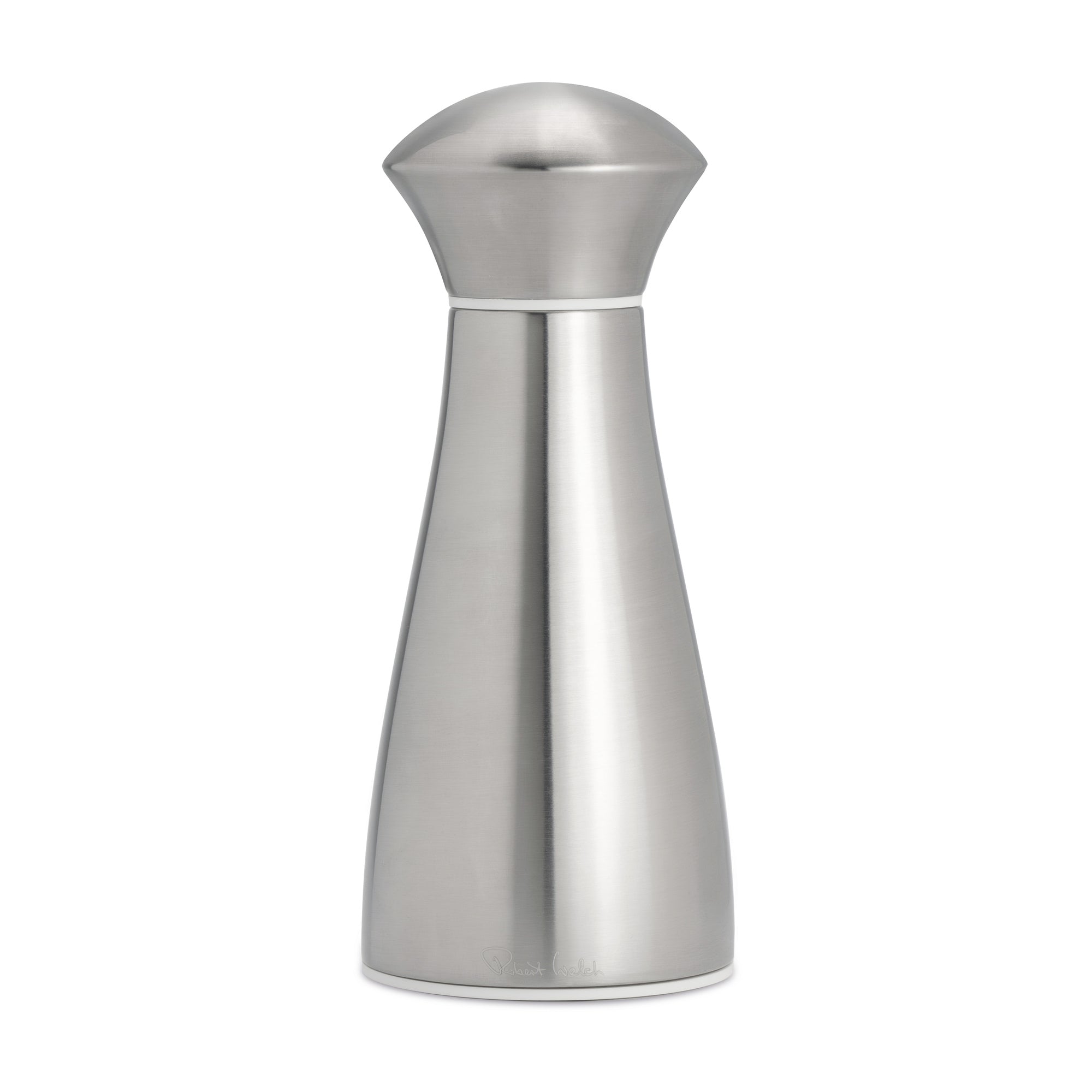 Signature Satin Stainless Steel Small White Salt Mill
