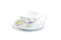 Summer Meadow White Bone China Cup and Saucer