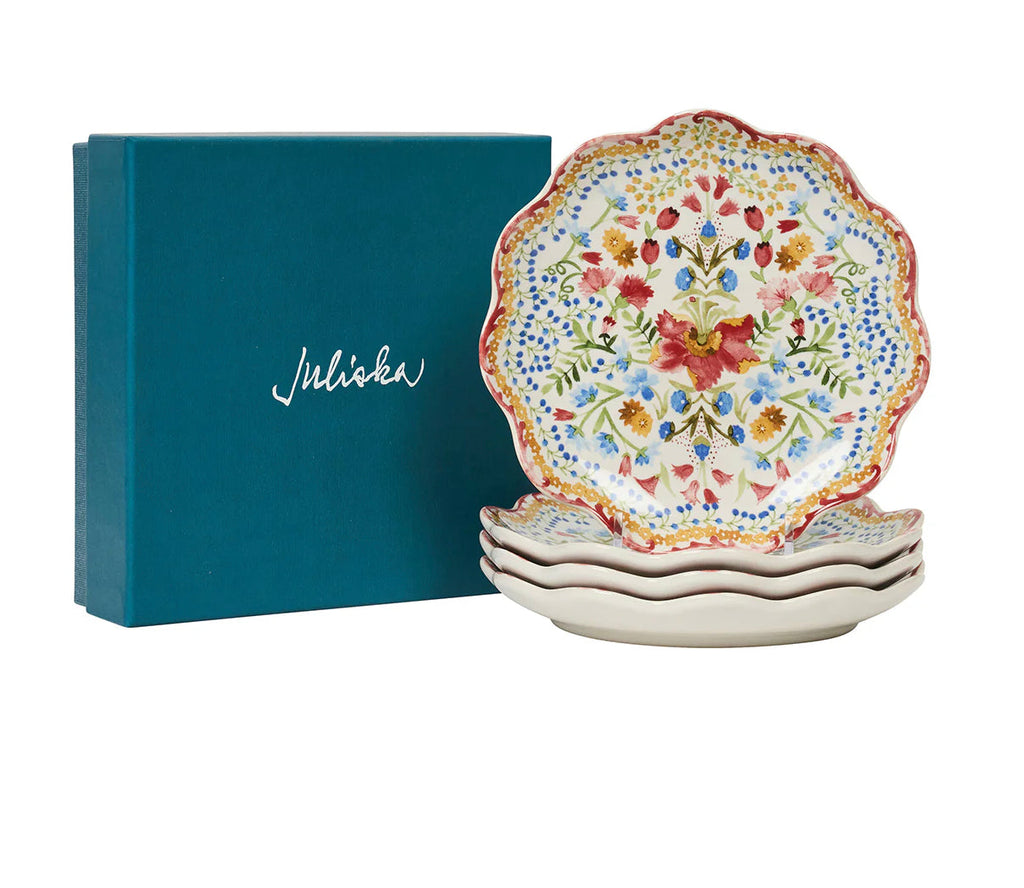 Juliska Sofia Side/Cocktail Plates Set of 4