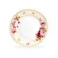 7.75" Peony and Strawberry Cream Bone China Dessert Plate