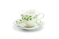 Shamrock Fine Porcelain Tea Cup and Saucer