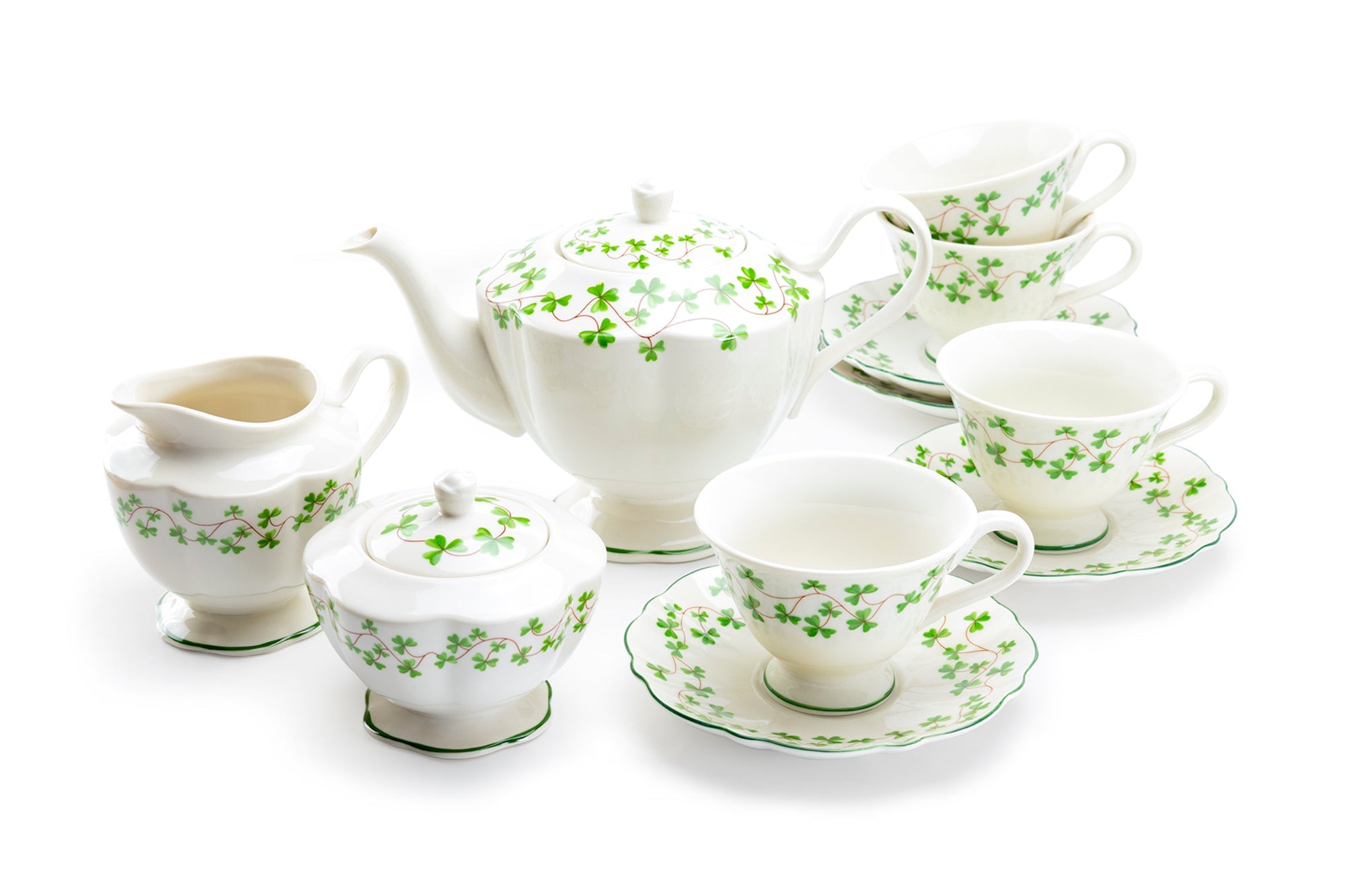 Shamrock Fine Porcelain Tea Set