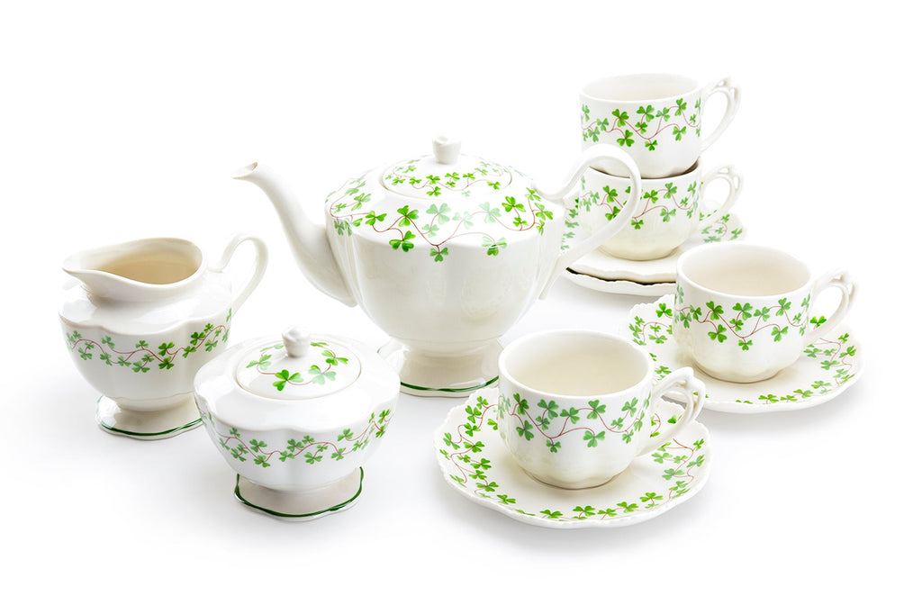 Shamrock Fine Porcelain 11-Piece Tea Set