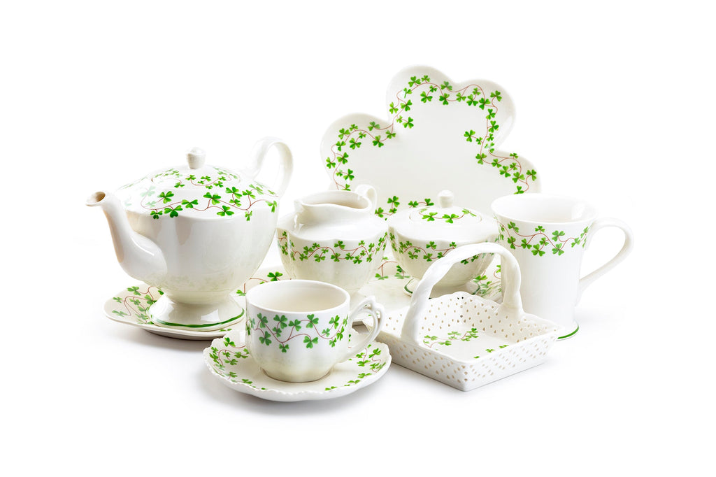 Shamrock Fine Porcelain Sugar & Creamer Set
