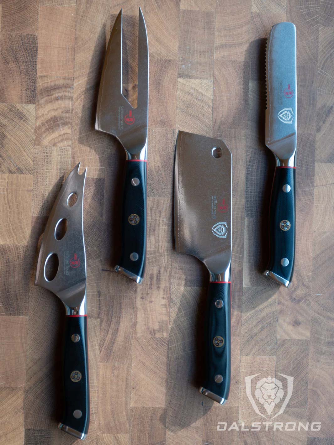 4-Piece Cheese Knife Set | Shogun Series | ELITE | NSF Certified | Dalstrong ©
