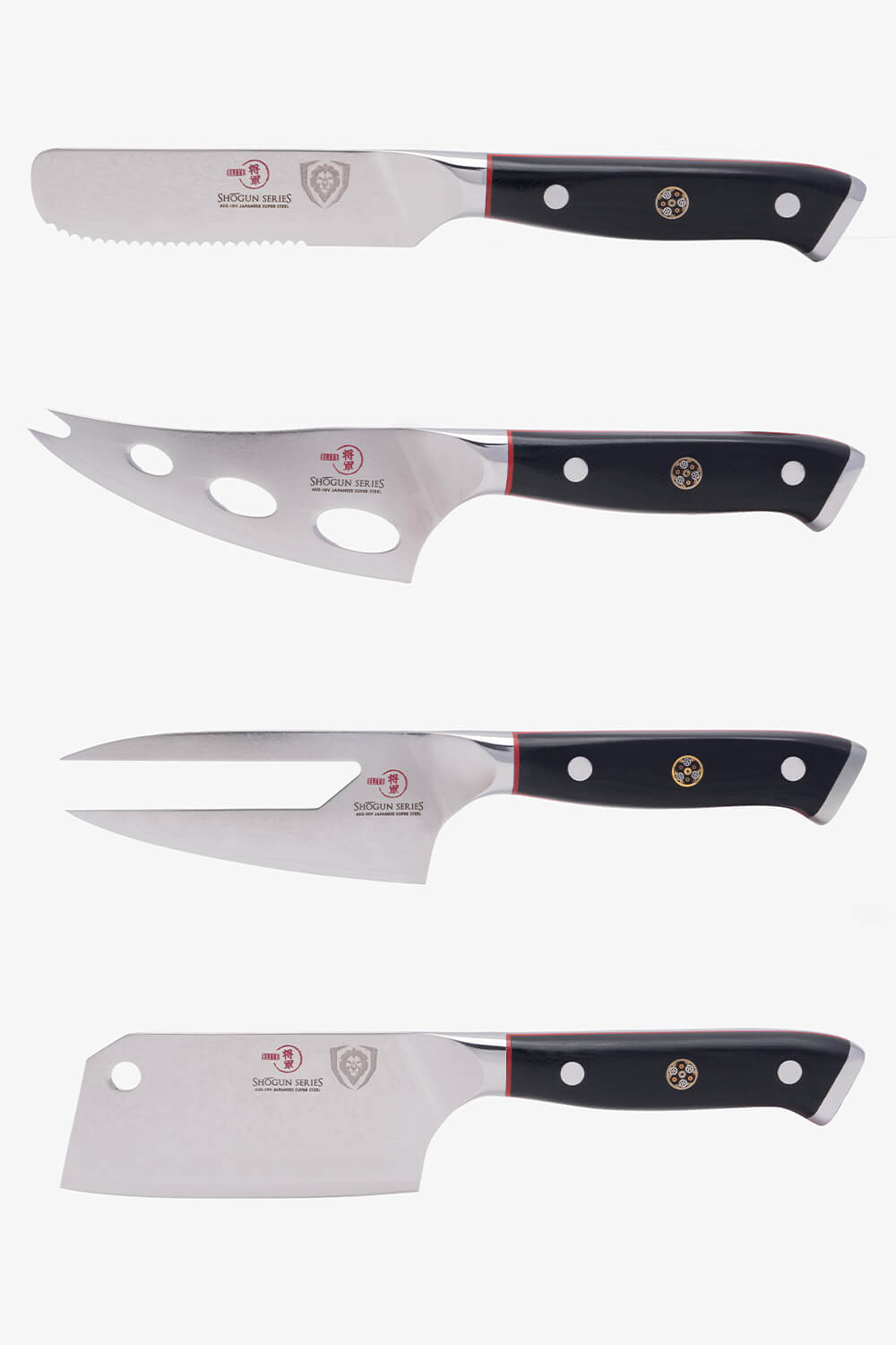 4-Piece Cheese Knife Set | Shogun Series | ELITE | NSF Certified | Dalstrong ©