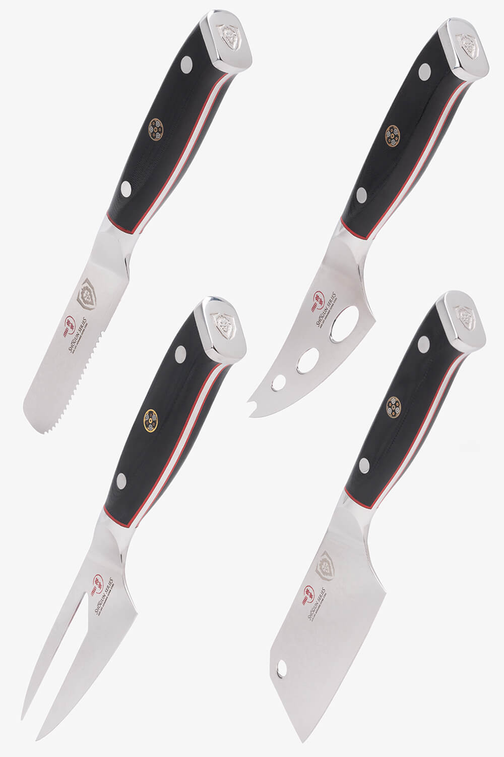 4-Piece Cheese Knife Set | Shogun Series | ELITE | NSF Certified | Dalstrong ©