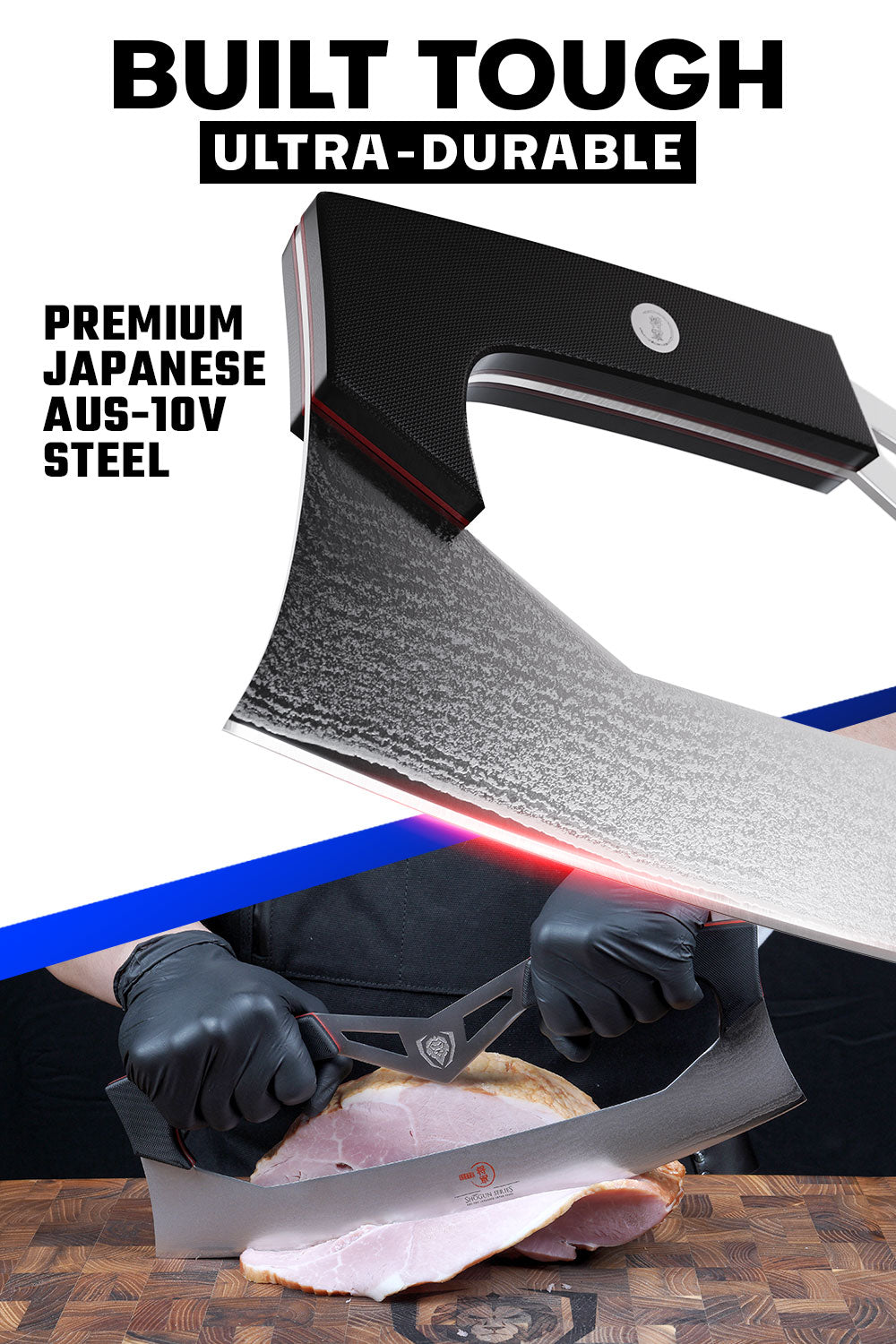 Pizza Knife 14" | Two Handed Blade | Display Wall Mount | Shogun Series | ELITE LIMITED EDITION | Dalstrong ©