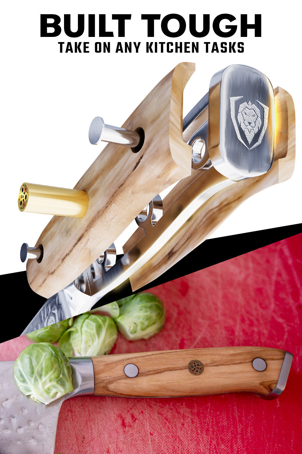 Chef's Knife 8" | Olive Wood Handle | Shogun Series | X | Dalstrong ©