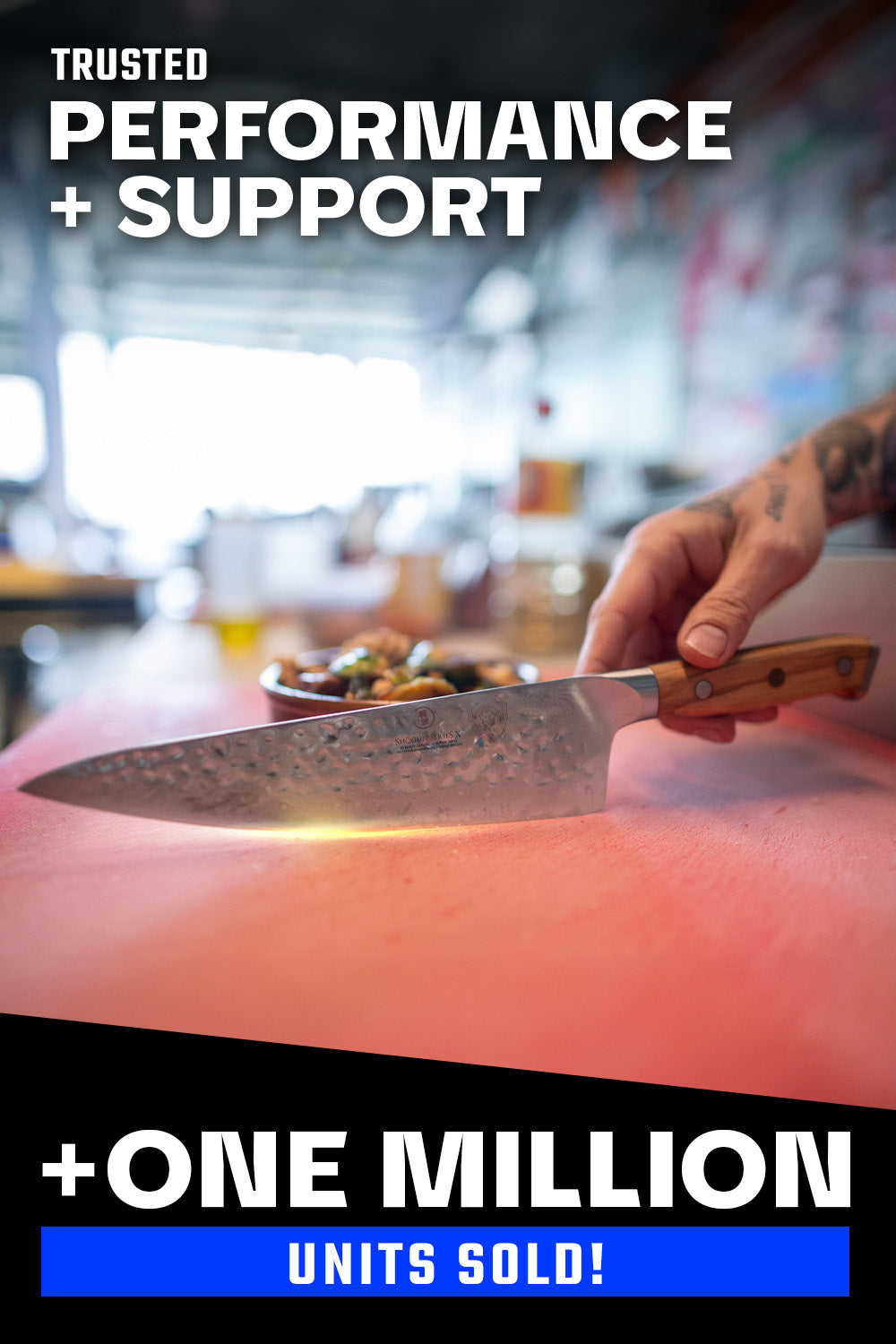 Chef's Knife 8" | Olive Wood Handle | Shogun Series | X | Dalstrong ©