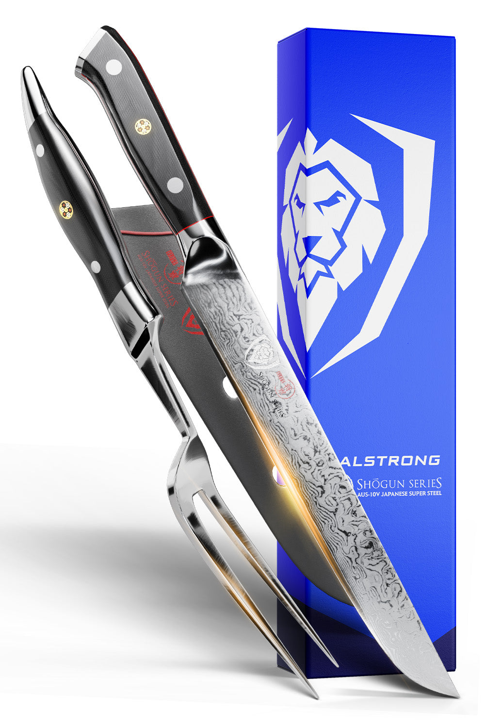 Carving Knife & Fork Set 9" | Shogun Series | ELITE | Dalstrong ©