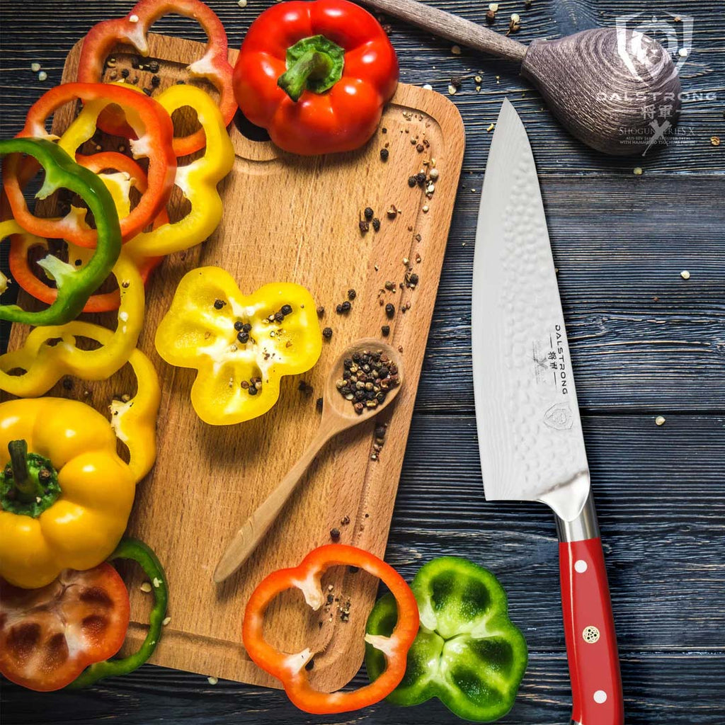 Chef's Knife 8" | Crimson Red Handle | Shogun Series | X | Dalstrong ©