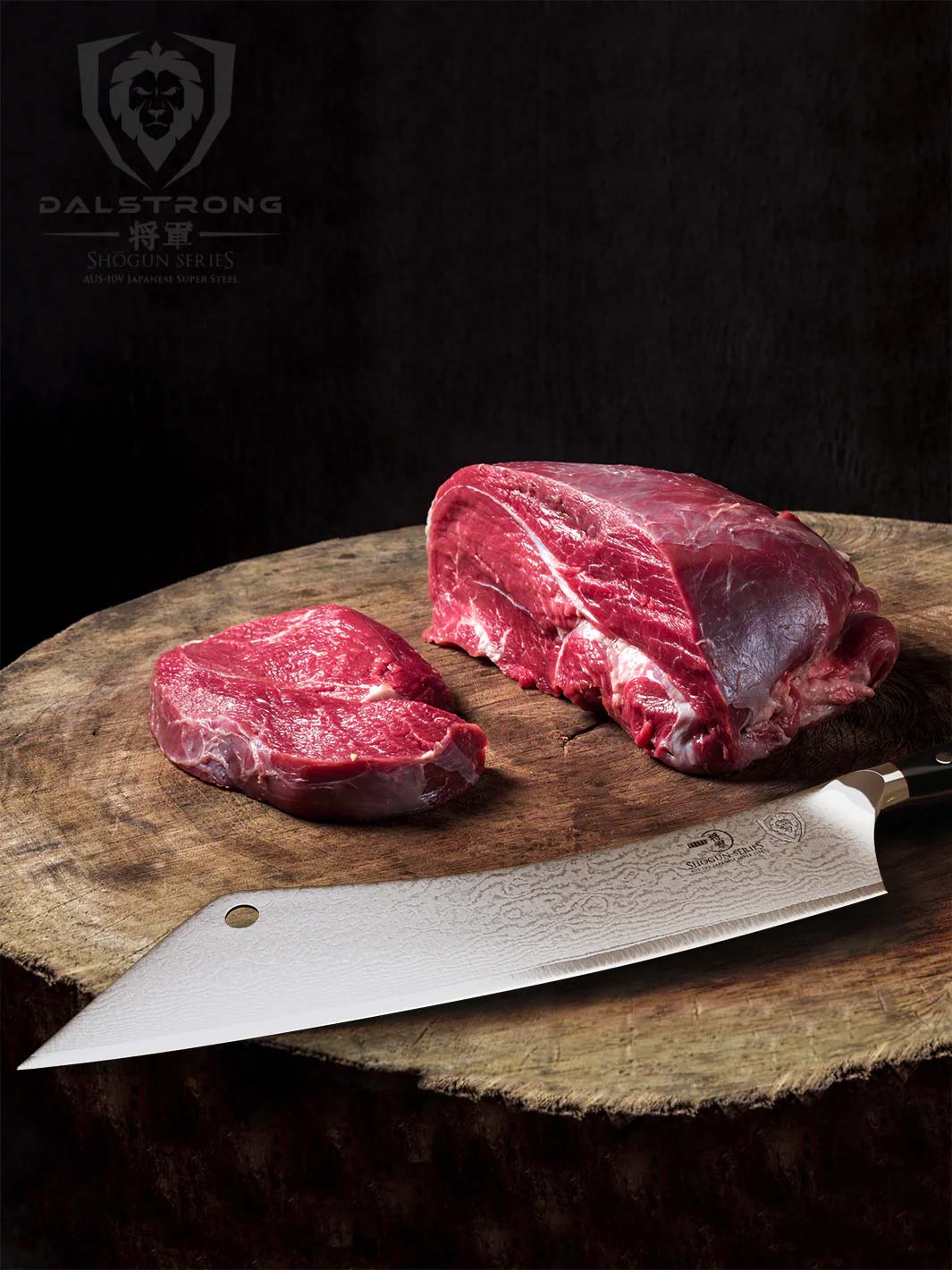 Extra-Long Chef & Cleaver Hybrid Knife 12" | Crixus | Shogun Series | ELITE | Dalstrong ©