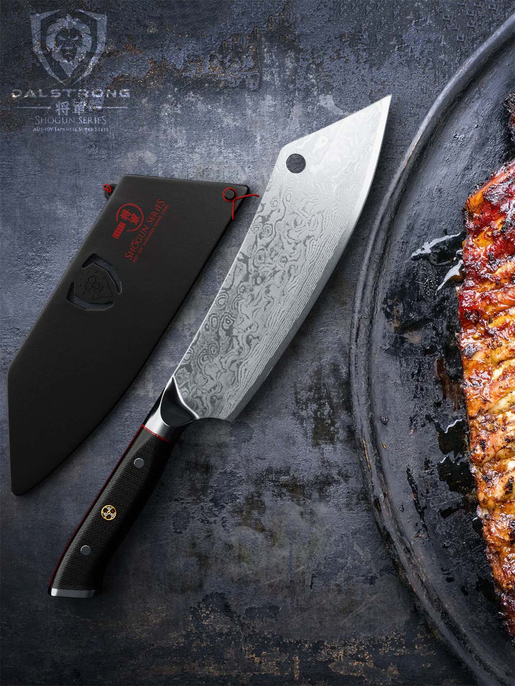 Cleaver Hybrid & Chef's Knife 8" | Crixus | Shogun Series | ELITE | Dalstrong ©