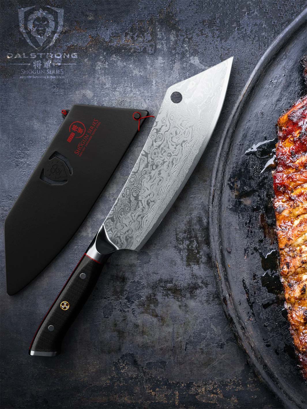 Cleaver Hybrid & Chef's Knife 8" | Crixus | Shogun Series | ELITE | Dalstrong ©