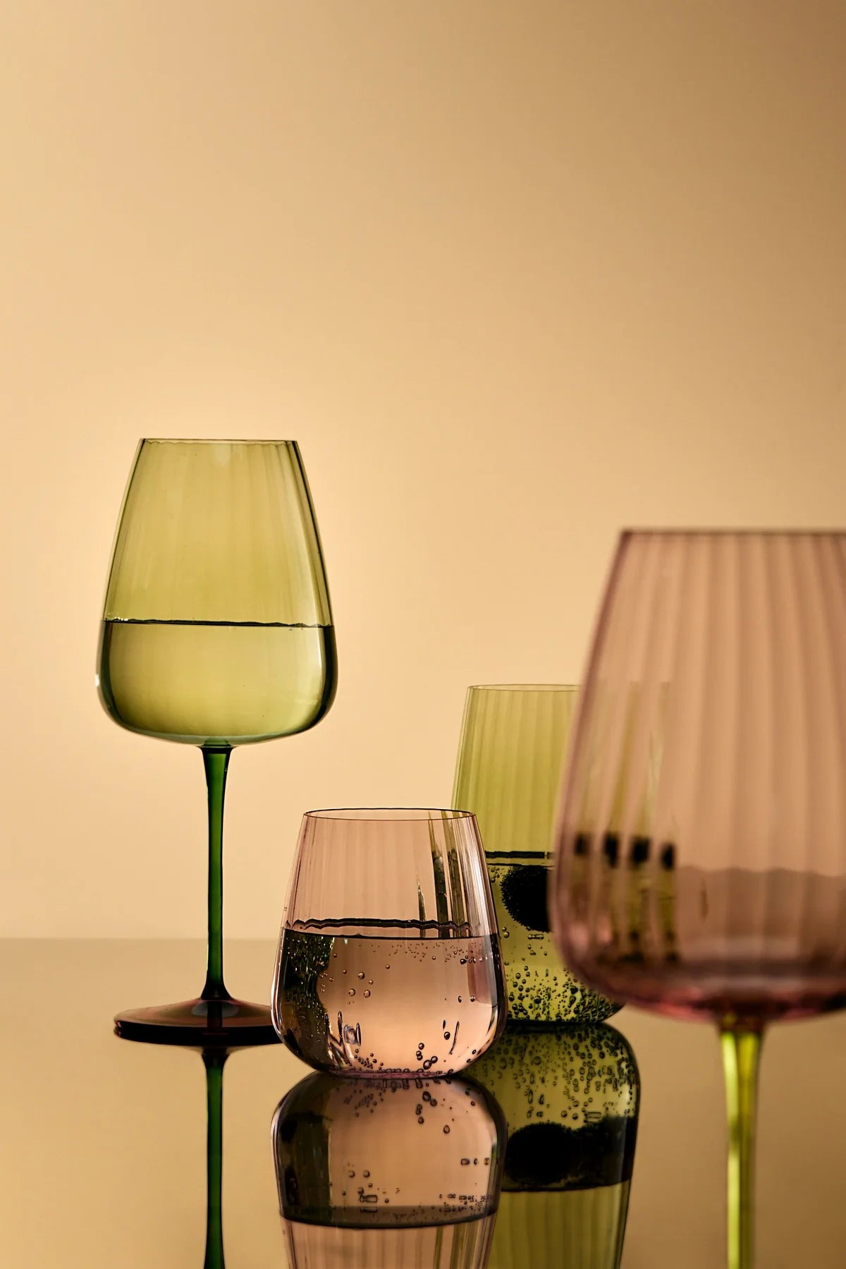 Water Glass Positano Green