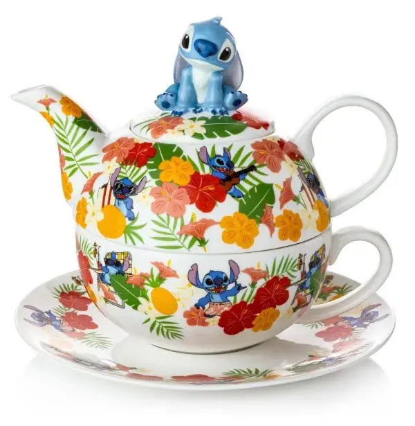 English Ladies Disney Stitch Tea for One Set