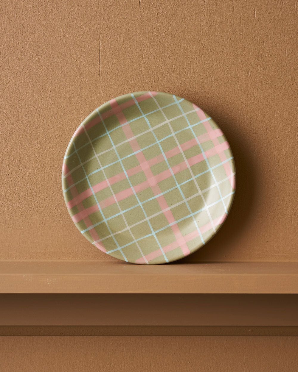 Sage & Blush Check Plate / Cat's Pyjamas