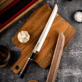Sakimaru Takohiki Knife 10" with Rosewood and Ebony Buffalo Horn