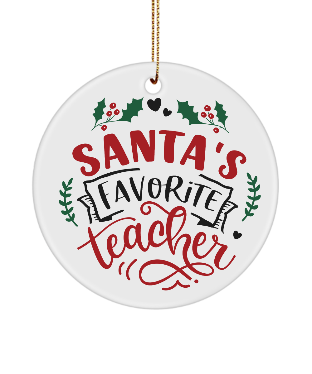 3" Round - 2 Sided - Personalized Ceramic Ornament