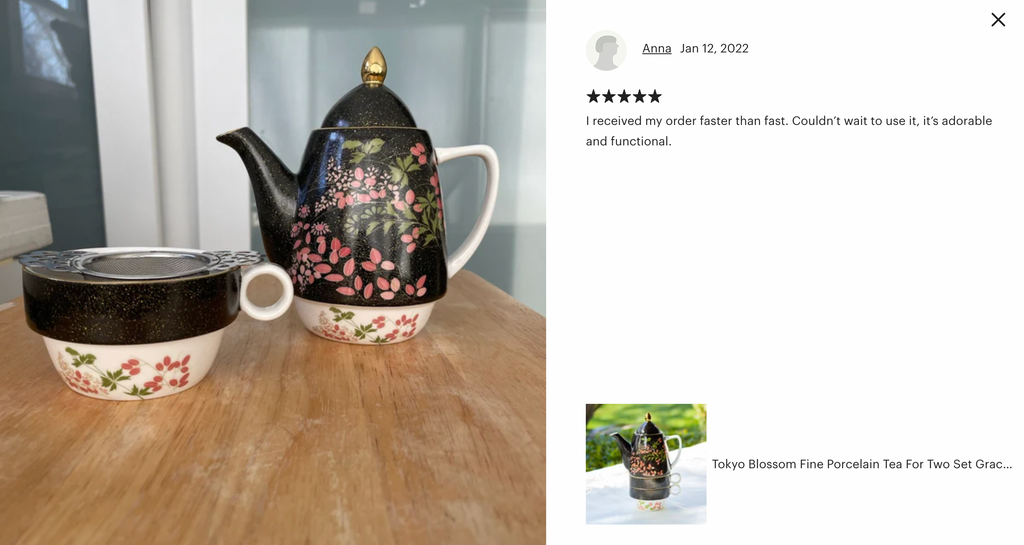 Tokyo Blossom Fine Porcelain Tea For Two Set
