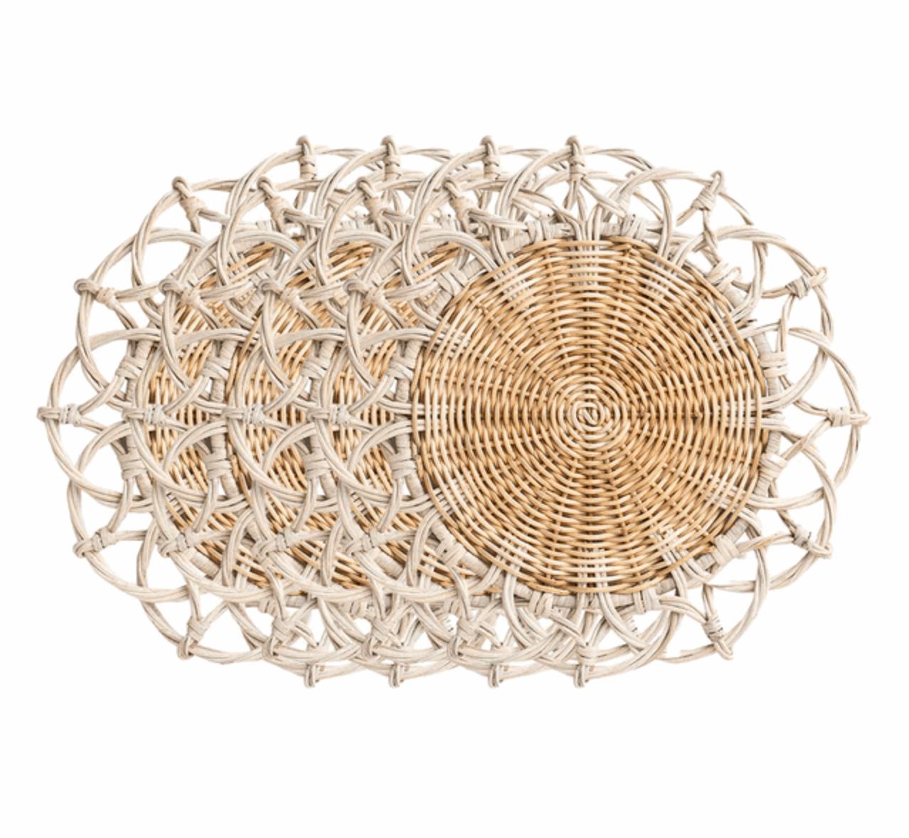 Juliska Provence Rattan Placemat - whitewash
