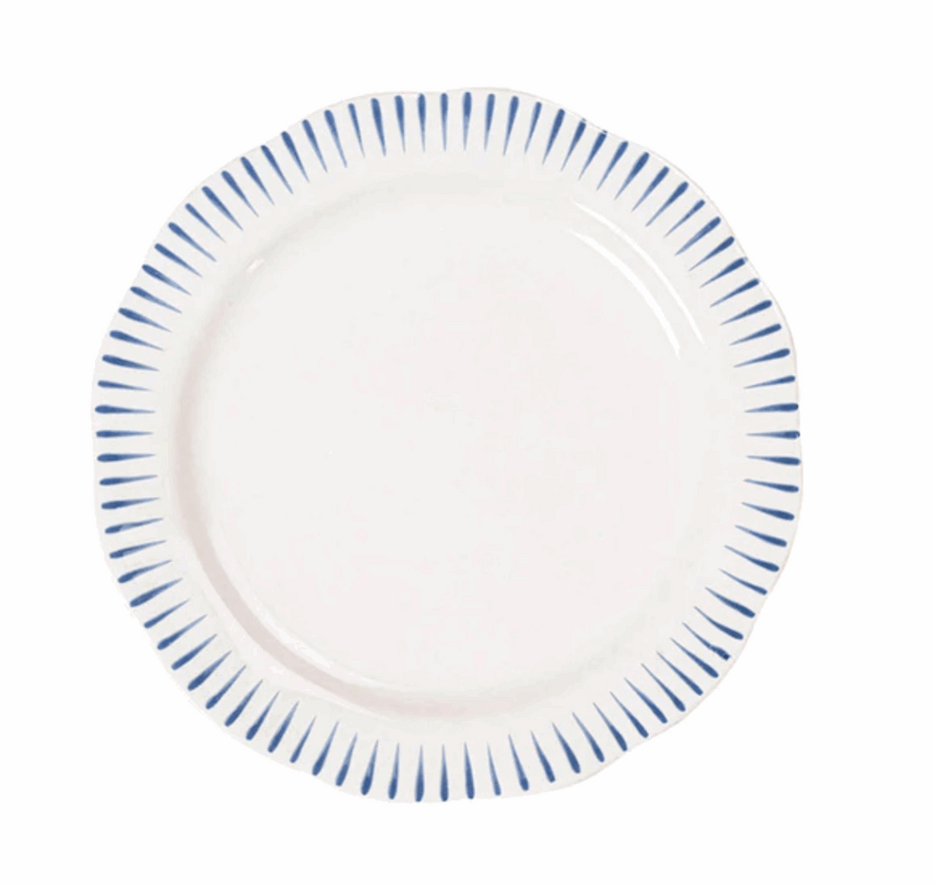 Juliska Sitio Stripe Dessert/Salad Plate - Delft Blue