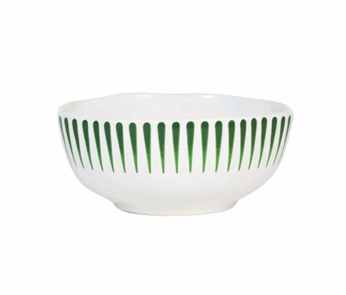 Juliska Sitio Stripe Cereal/Ice Cream Bowl - Basil