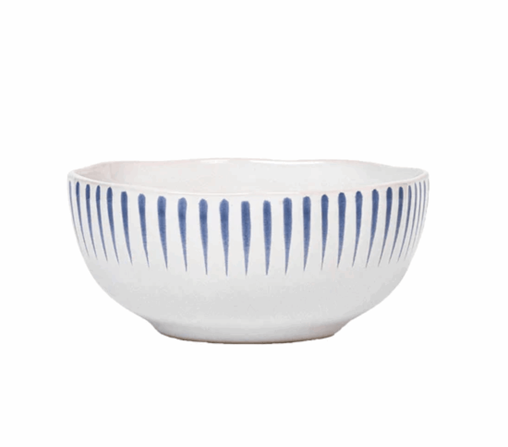 Juliska Sitio Stripe Cereal/Ice Cream Bowl - Delft Blue