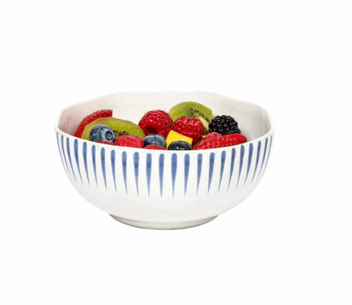Juliska Sitio Stripe Cereal/Ice Cream Bowl - Delft Blue