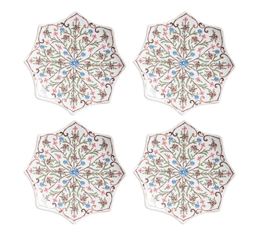 Juliska Villa Seville Scalloped Side/Cocktail Plate Set