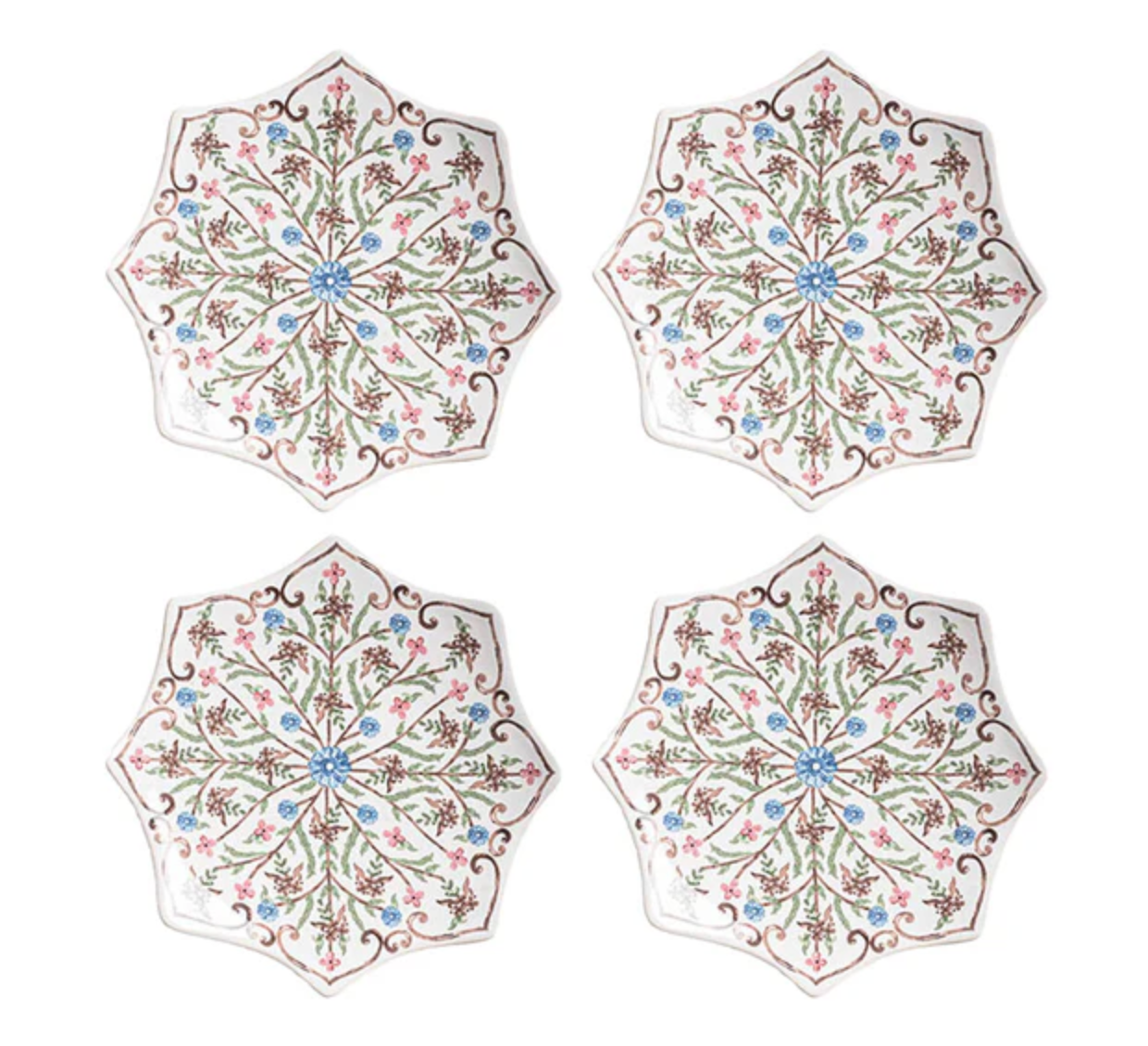 Juliska Villa Seville Scalloped Side/Cocktail Plate Set