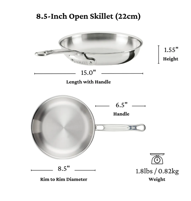 Hestan ProBond Luxe Stainless Steel Skillet