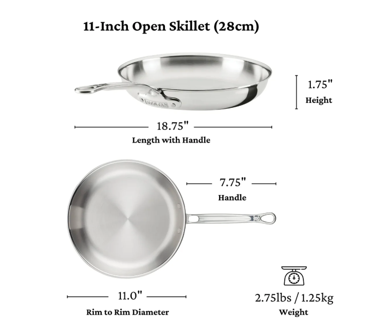 Hestan ProBond Luxe Stainless Steel Skillet