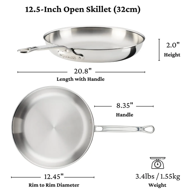 Hestan ProBond Luxe Stainless Steel Skillet